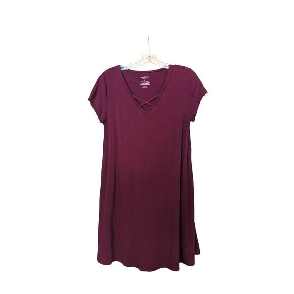 🛍️ Arizona Maroon Extra Soft Dress Size Large - Picture 1 of 5